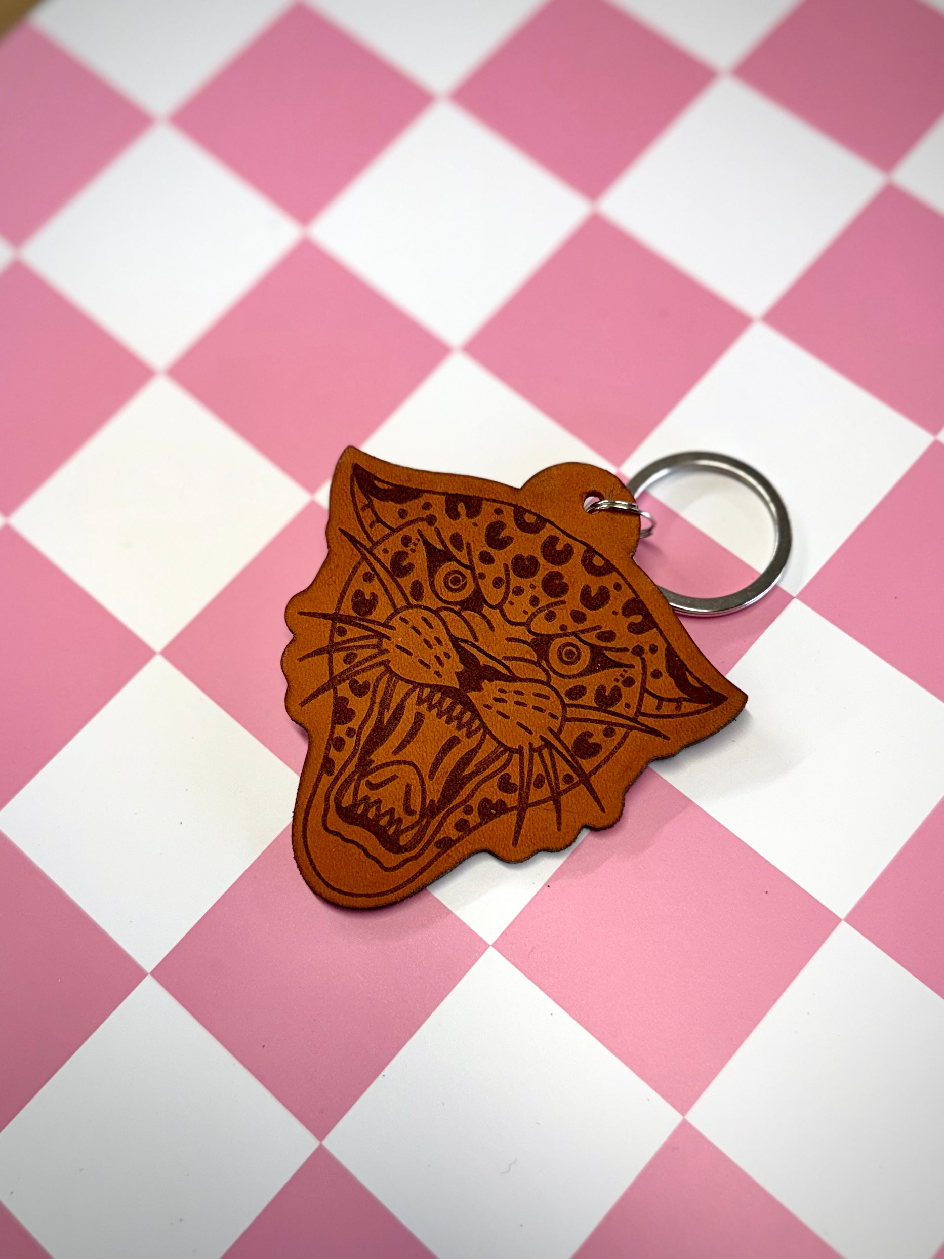 Keychain: Leopard Head