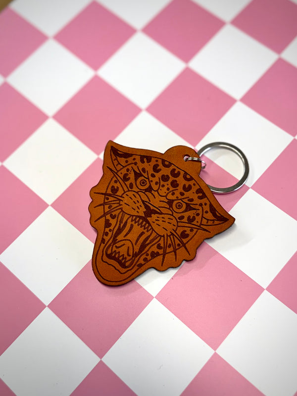 Keychain: Leopard Head