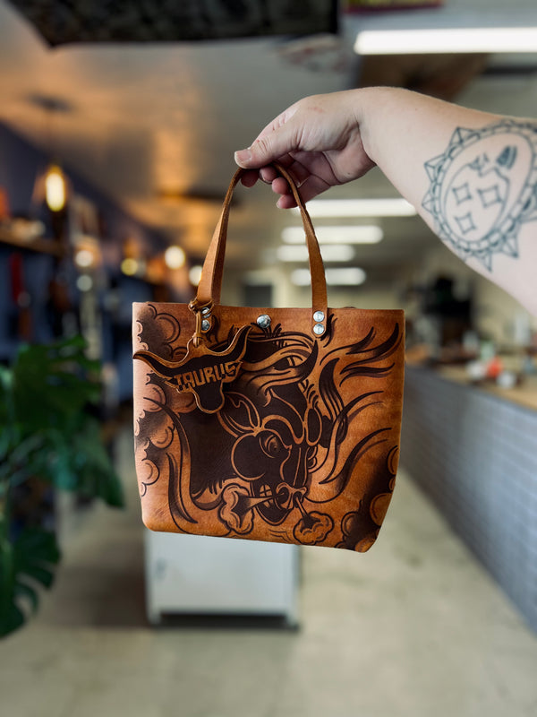 Classic Mini Tote: Taurus Zodiac