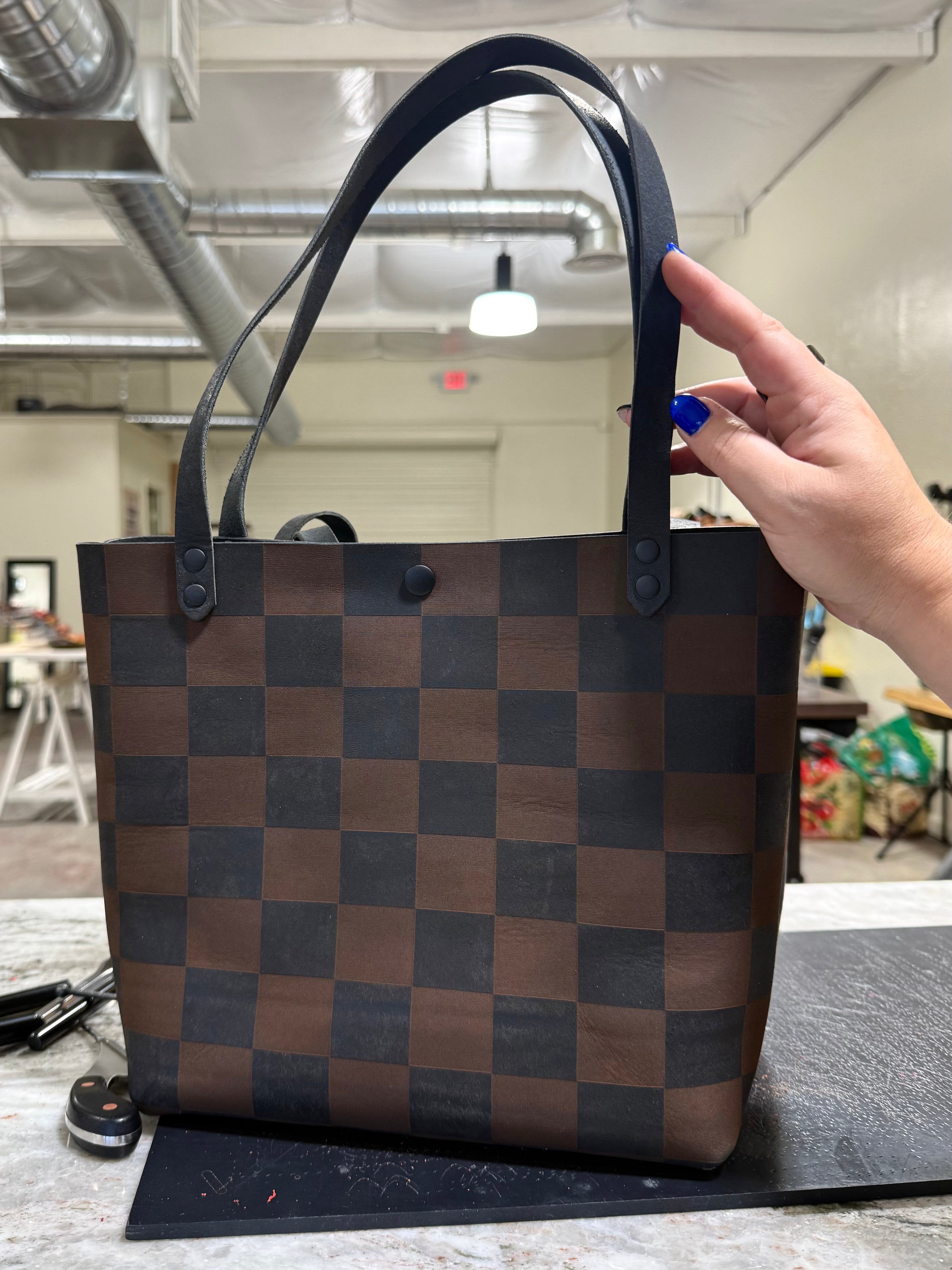 Headliner Tour Tote: Checker Print