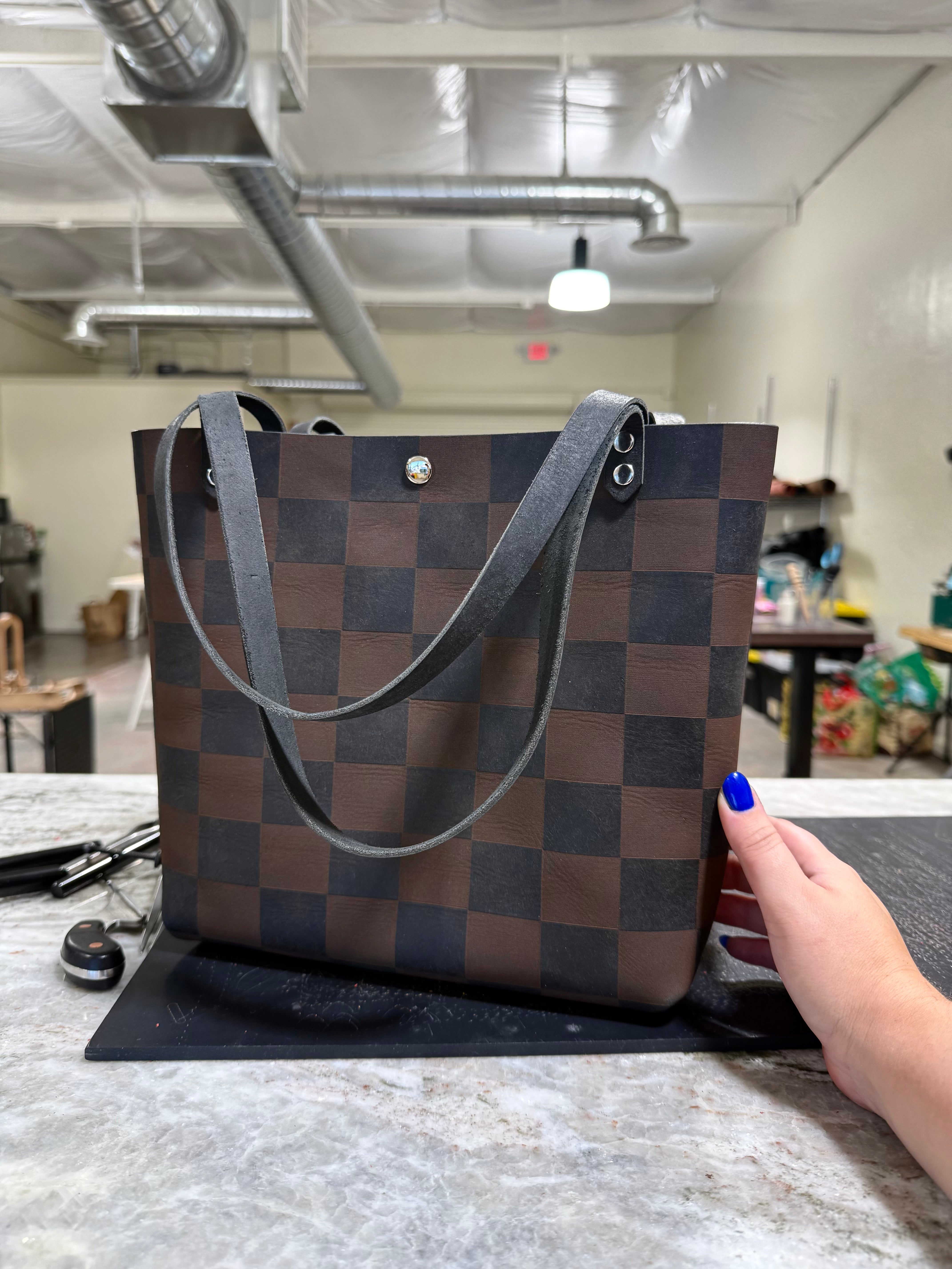 Headliner Tour Tote: Checker Print