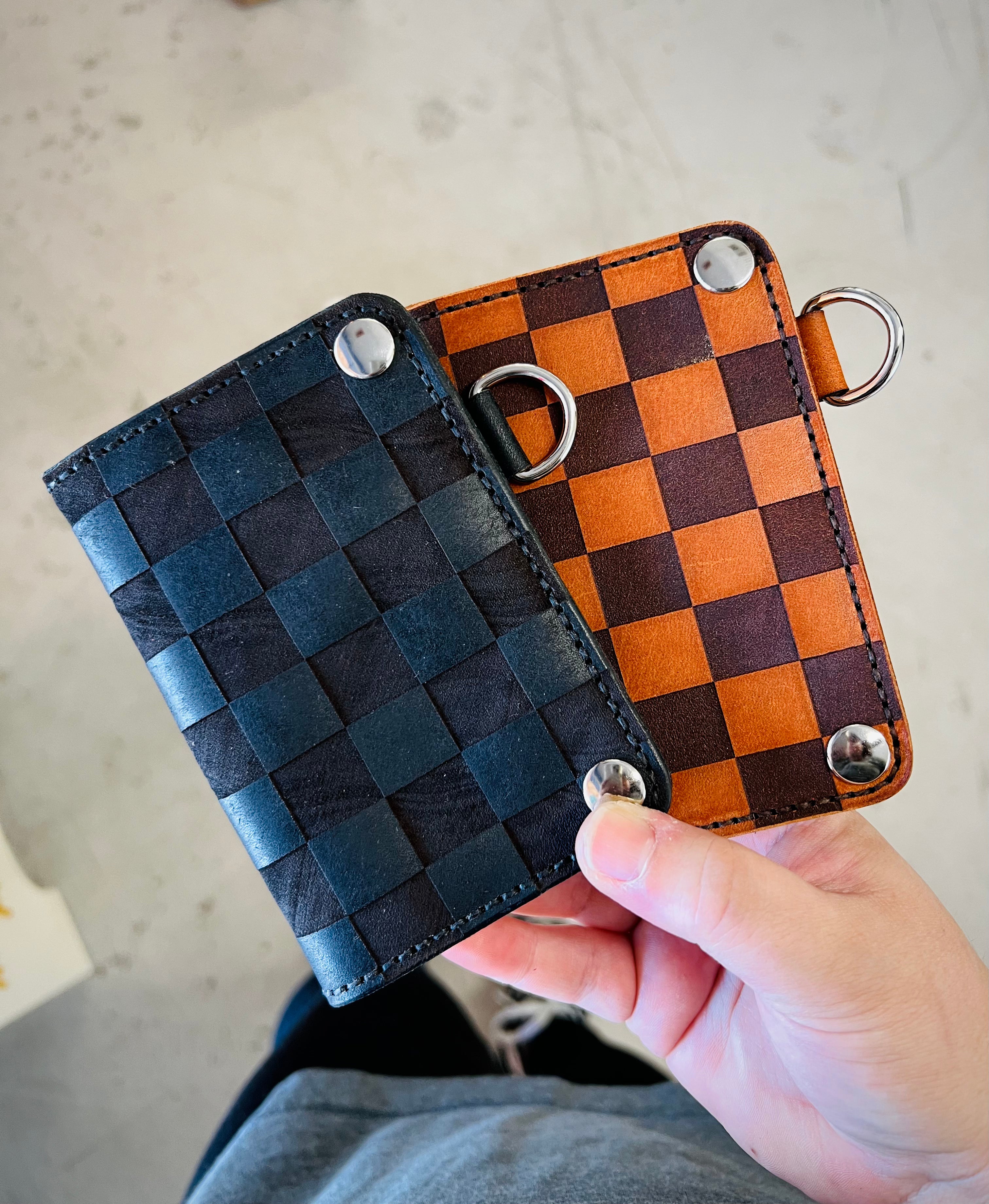 Saloon Wallet: Checker Print