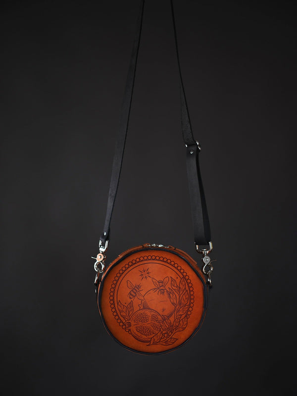 The Rebel Circle Bag: Pomegranate Bees