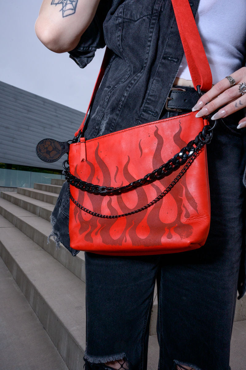 The Lola Zip Crossbody: Flames 🔥