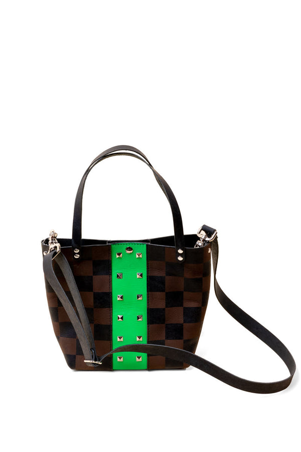 Headliner Tour Tote: Checkers/Neon/Studs