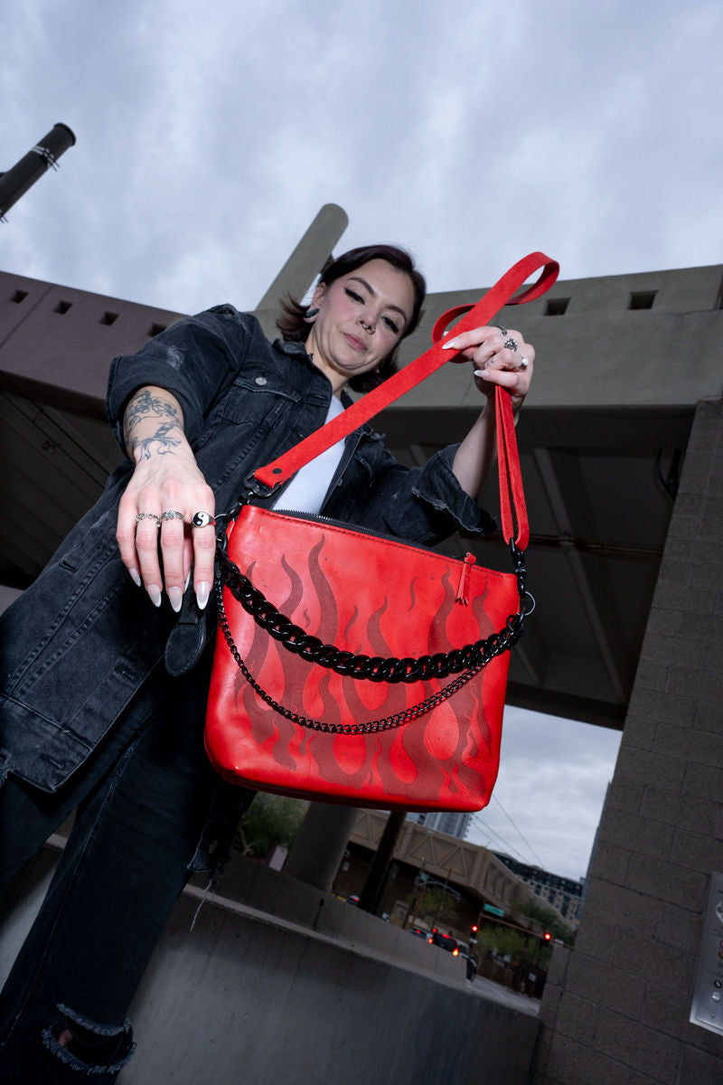 The Lola Zip Crossbody: Flames 🔥